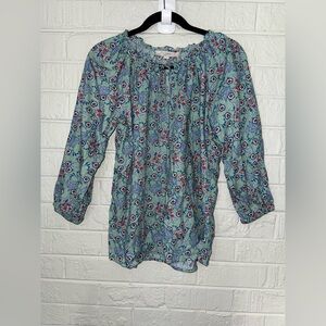 LOFT women’s floral blouse size S ✨